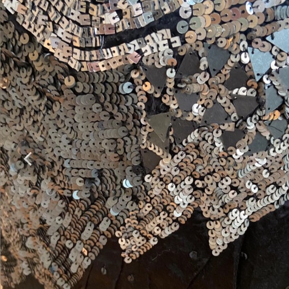 Stradivarius ❤ Black Sequin mini dress ! Size M - Picture 8 of 10